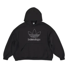 Balenciaga x adidas Logo Oversized Hættetrøje “Black White” 712396TNVA91070 Balenciaga x adidas Logo Oversized Hættetrøje “Black White” 712396TNVA91070