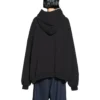 Balenciaga x adidas Logo Oversized Hættetrøje “Black White” 712396TNVA91070