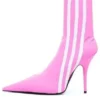 Balenciaga x adidas originals Knife 110 mm støvletter “Pink” 724073W2ES15090