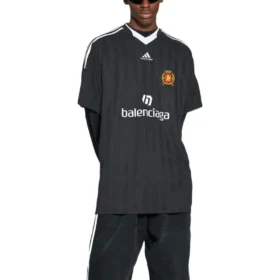 Balenciaga x adidas Oversized fodbold-T-shirt “Black” 723663TNV131000