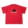 Balenciaga x adidas Oversized T-shirt “Red” 712398TNVA66278