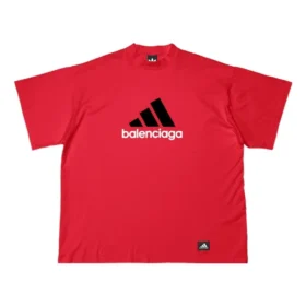 Balenciaga x adidas Oversized T-shirt “Red” 712398TNVA66278