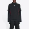 Balenciaga x adidas T-shirt, medium pasform, “Black Red” 712401TNVA61003