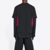 Balenciaga x adidas T-shirt, medium pasform, “Black Red” 712401TNVA61003