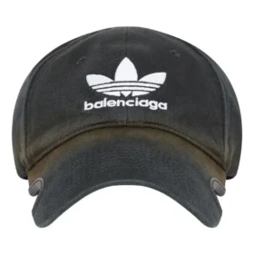 Balenciaga x adidas Trefoil Balenciaga Logo-kasket “Black White” 723749410B2