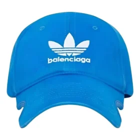 Balenciaga x adidas Trefoil Balenciaga-logo-kasket “Blue White” 723749410B2-4877