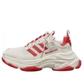 Balenciaga x adidas Triple S “White Red” ID4734