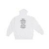 Balenciaga x FORTNITE-hettetrøje i medium pasform “White” 600583TLVO49040