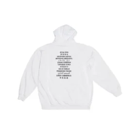 Balenciaga x FORTNITE-hettetrøje i medium pasform “White” 600583TLVO49040