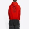 Balenciaga x FORTNITE-hettetrøje, medium pasform “Red” 600583TLVO46506