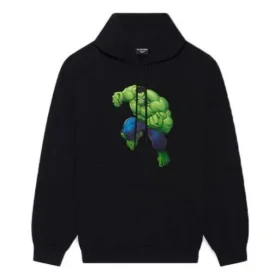 Balenciaga x Marvel Hulk-hettetrøje, medium pasform “Black” 600583TLV581000