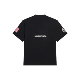 Balenciaga x NASA Crossover Space Retro T-shirt med korte ærmer “Black” 651795TKVD71070