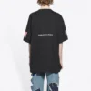 Balenciaga x NASA Crossover Space Retro T-shirt med korte ærmer “Black” 651795TKVD71070