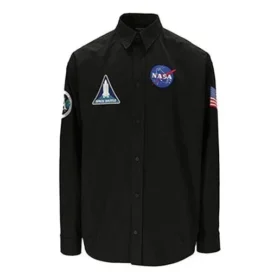 Balenciaga x NASA Space Multi-Patch-skjorte “Black” 663076TYB181000 Balenciaga x NASA Space Multi-Patch-skjorte “Black” 663076TYB181000