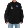 Balenciaga x NASA Space Multi-Patch-skjorte “Black” 663076TYB181000