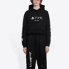 Balenciaga x PlayStation Unisex FW21 med print, sort 657034TKVF41070