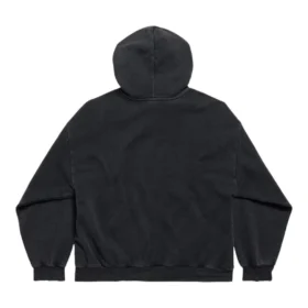 Balenciaga x Puma-hettetrøje, medium pasform, “Black Faded” 767877TTVA41041
