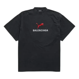 Balenciaga x Puma Oversized T-shirt “Black Faded” 831305TTVA61041