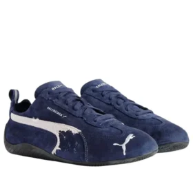 Balenciaga x Puma Speedcat Suede “Distressed Navy White” 847146WSDSD4191