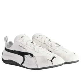 Balenciaga x Puma Speedcat Suede “Distressed White Black” 847146WSDSD9010