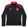 Balenciaga x Puma T-shirt med halv lynlås “Black Red” 846996TTVB11076