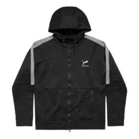 Balenciaga x Puma træningsjakke med hætte “Black Dark Heather Grey” 846912TTVB41065
