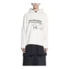 Balenciaga x RuPaul Crossover FW21 pullover med alfabet-print til mænd, cremehvid 670946TLV569057