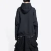 Balenciaga x THE SIMPSONS bomuldshettetrøje, bred pasform “Black” 675003TLVG81000