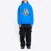 Balenciaga x THE SIMPSONS bomuldshettetrøje i bred pasform “Blue” 674986TLVG84210