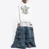 Balenciaga x THE SIMPSONS bomuldshettetrøje i vid pasform “White” 675003TLVG89016