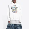 Balenciaga x THE SIMPSONS bomuldshettetrøje i vid pasform “White” 675003TLVG89016
