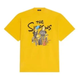 Balenciaga x THE SIMPSONS Oversized bomulds-T-shirt “Yellow” 676589TLVG77200