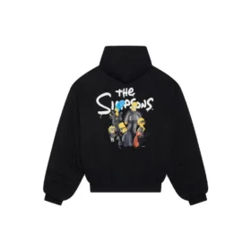 Balenciaga x The Simpsons polstret bomber-hættetrøje “Black” 657115TLVG71000