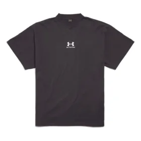 Balenciaga x Under Armour T-shirt, oversized pasform, »Black White«, 787349TRVB79034