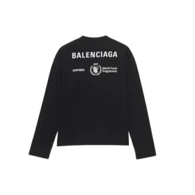 Balenciaga x WFP langærmet T-shirt, medium pasform “Black” 612967THV841000