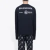 Balenciaga x WFP langærmet T-shirt, medium pasform “Black” 612967THV841000