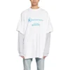 Balenciaga x WFP T-shirt med dobbelte ærmer “White” 698089TMVL29086