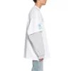 Balenciaga x WFP T-shirt med dobbelte ærmer “White” 698089TMVL29086