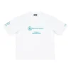 Balenciaga x WFP T-shirt, medium pasform, “White” 612966TMVL29086