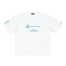 Balenciaga x WFP T-shirt, medium pasform, “White” 612966TMVL29086 Balenciaga x WFP T-shirt, medium pasform, “White” 612966TMVL29086