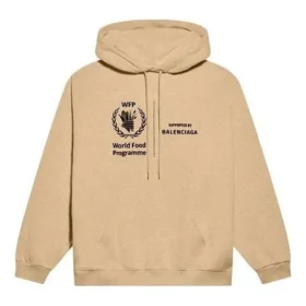 Balenciaga x World Food Programme Hættetrøje i medium pasform “Beige” 600583TJVK49605