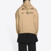 Balenciaga x World Food Programme Hættetrøje i medium pasform “Beige” 600583TJVK49605