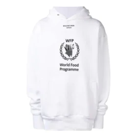 Balenciaga x World Food Programme-hettetrøje “White Black” 541870TCV343307