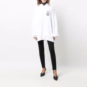 Barcode bomuldshettetrøje “White” 651799TKVE69040