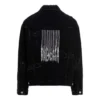 Barcode Destroyed Denim jakke “Sort” 664329TBP471055