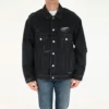 Barcode Destroyed Denim jakke “Sort” 664329TBP471055