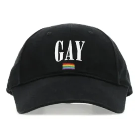 Baseballkasket i bomuldstwill med broderet Pride-logo “Black” 670811410B21000