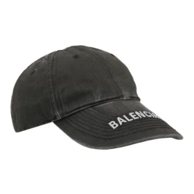 Baseballkasket i vasket Denim med logo “Sort/Hvid” 617160-4A2B4-1077