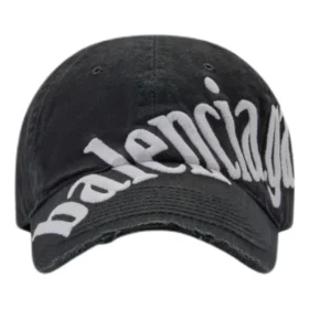 Baseballkasket med diagonalt logo “Black White” 680738410B21077