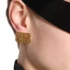Bb 2.0 Textured Xs øreringe “Gold” 782982TZ99G0705